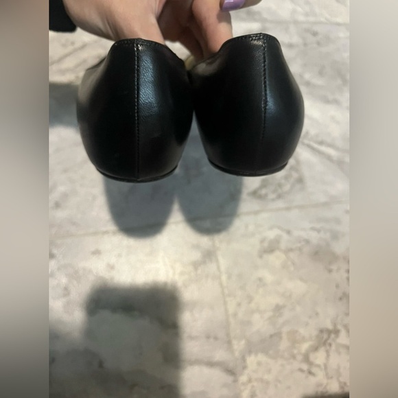 Christian Louboutin Red Bottom Black Leather Mesh Spike Studded Flats 36.5 6.5 - Picture 7 of 9